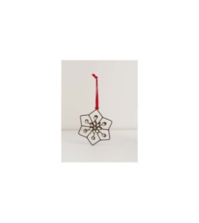 Suspension étoile et fleur de diamants