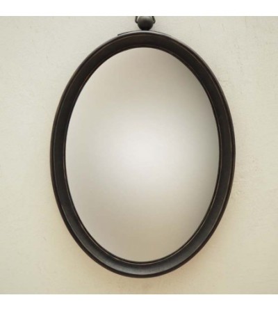 miroir convexe ovale à suspendre 62.5 x 40.3 cm