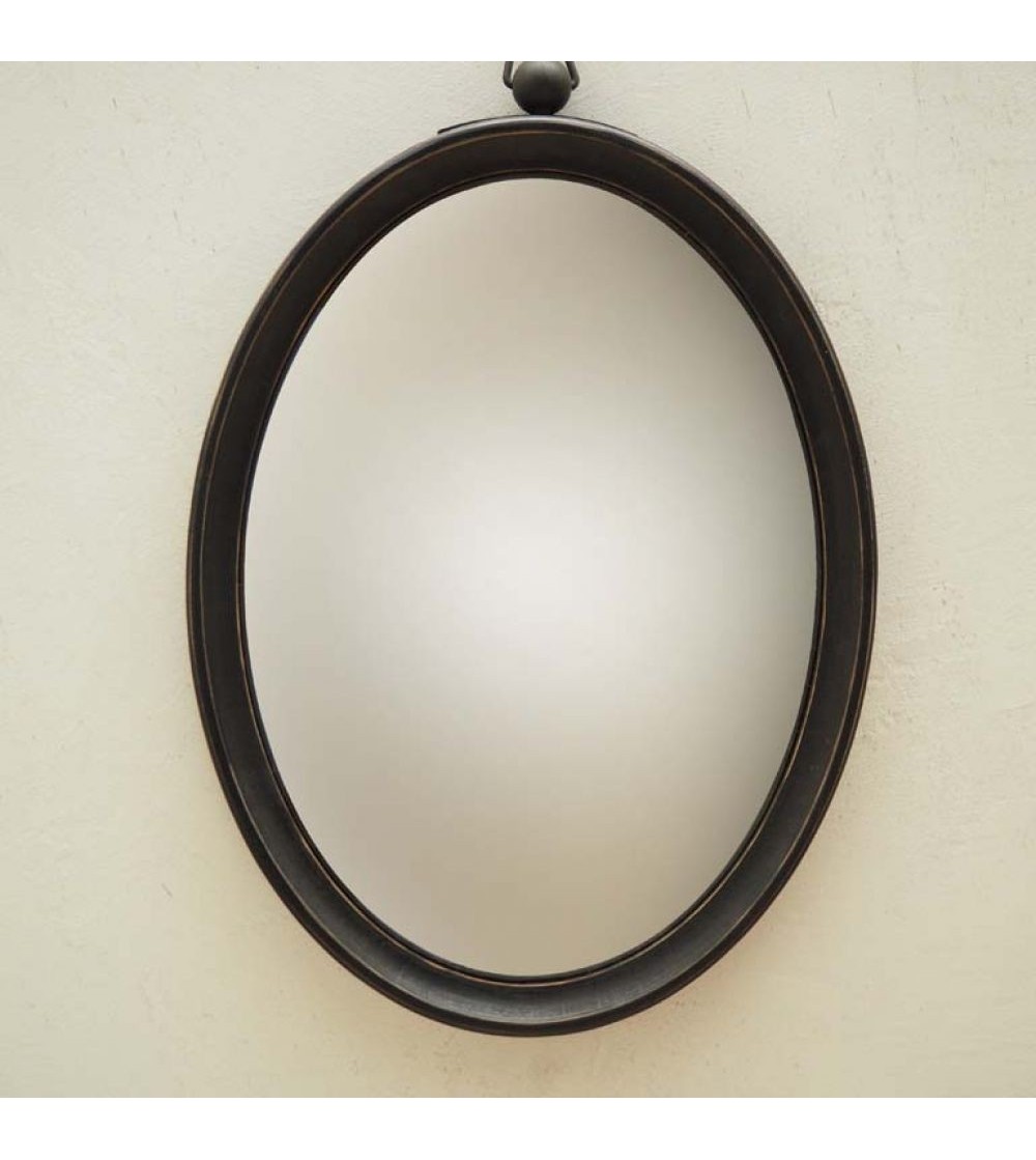 miroir convexe ovale à suspendre 62.5 x 40.3 cm