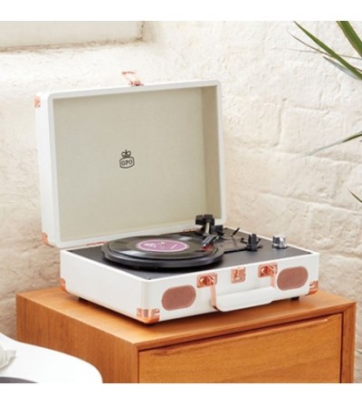 GPO platine disque SOHO or rose/blanc