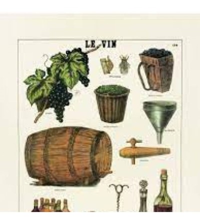 affiche le vin