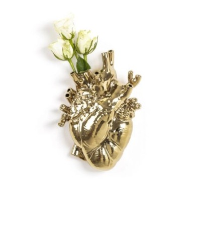 vase love in bloom doré