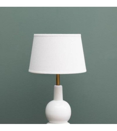 LAMPE céramique Bilboquet blanche