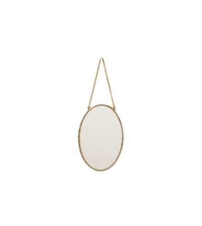 Petit miroir ovale à accrocher
