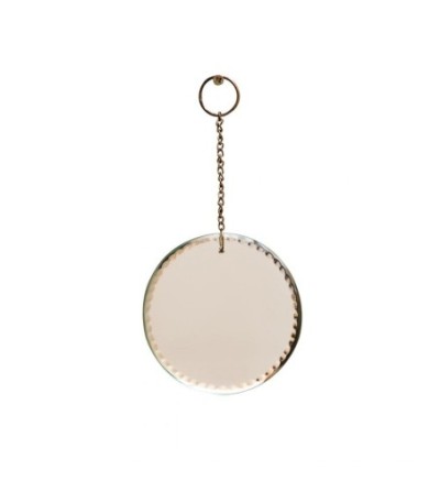 Petit miroir rond à accrocher