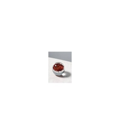 Presse papier fleur bicolore rouge