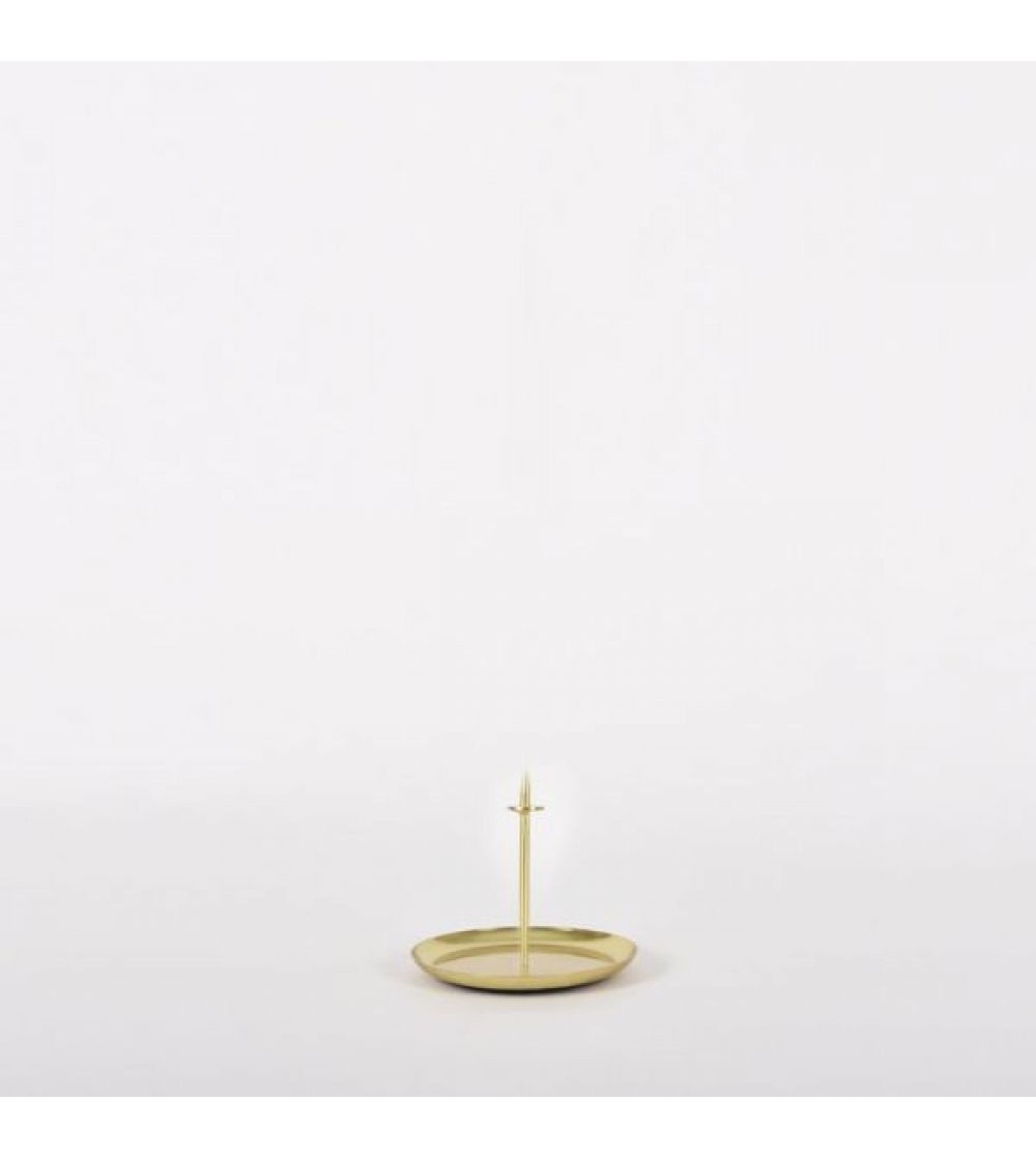 MICROCANDLE PIN: mini-bougeoirs lot de 2 laiton