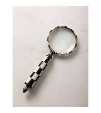 Loupe damier noir et blanc