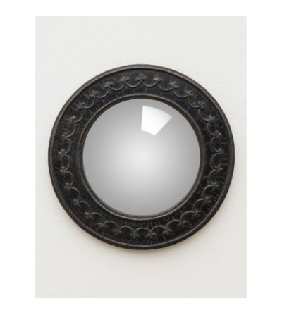 Miroir convexe guirlande de fleurs