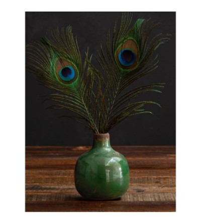 Petit vase céramique vert olive