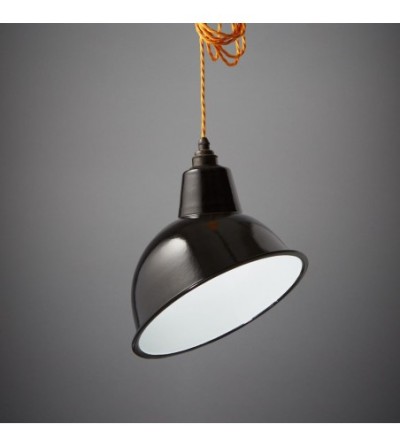 Suspension cloche d'angle noire GM