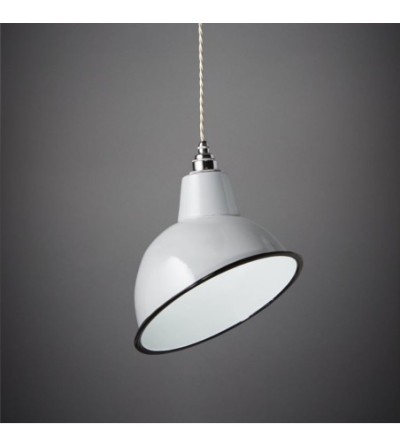 Suspension cloche d'angle blanche GM