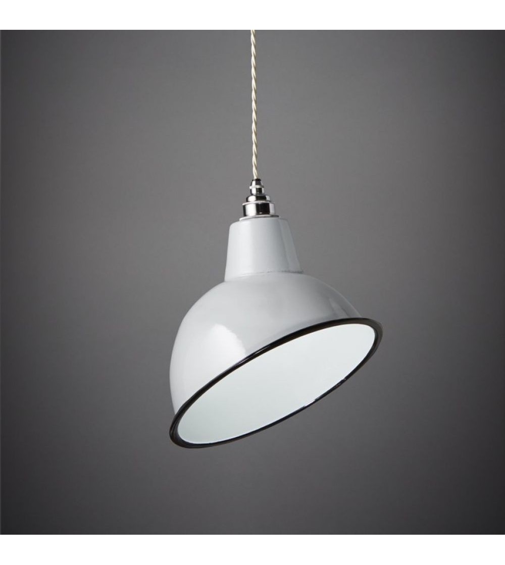 Suspension cloche d'angle blanche GM
