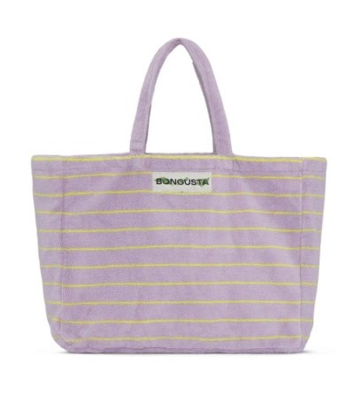 Sac week-end éponge mauve et jaune