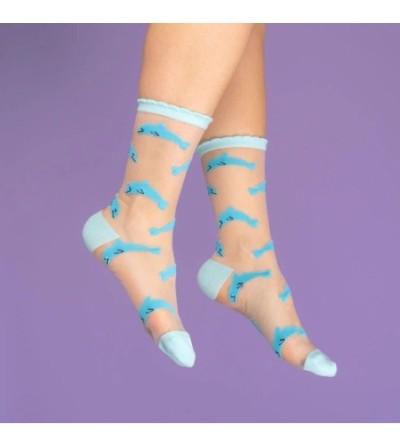 Chaussettes transparentes dauphin