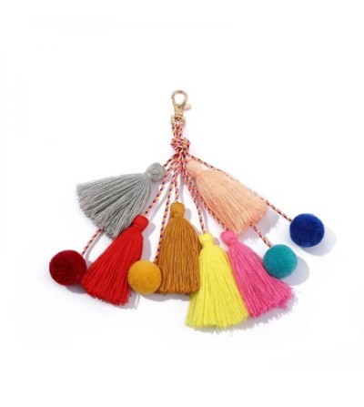 Bijou de sac pompons multicolores