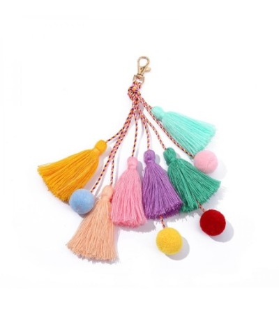 Bijou de sac pompons pastels