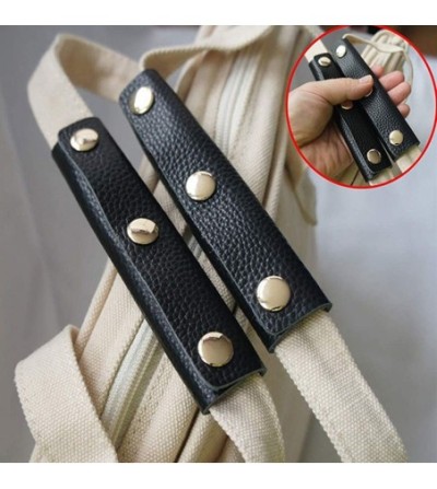 Poignées de sac faux cuir noires