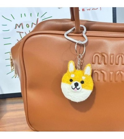 Porte-clef corgui en feutrine